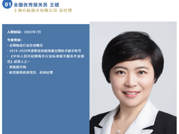 第六屆全國優秀報關員風采展示——王鍵